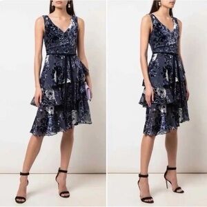 Marchesa Notte New Floral Sleeveless Cocktail Dress Size 10 $595.00